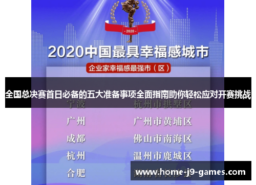 全国总决赛首日必备的五大准备事项全面指南助你轻松应对开赛挑战 全国总决赛首日必备的五大准备事项全面指南助你轻松应对开赛挑战